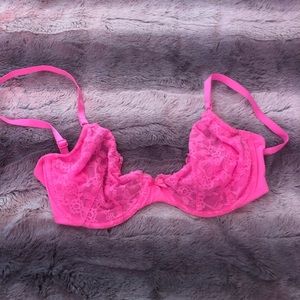 Lace pink Victoria’s Secret bra